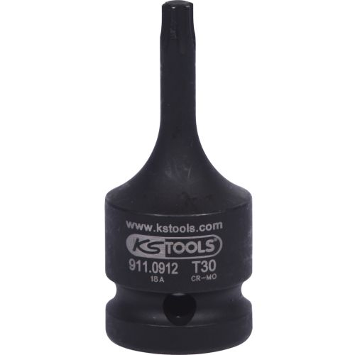 Douille à choc 1/2'' courte en acier chrome molybdène Torx T30 KS TOOLS 911.0912 photo du produit