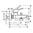 Mitigeur bain-douche ZEBRIS mural HANSGROHE 72575000 photo du produit Secondaire 1 S