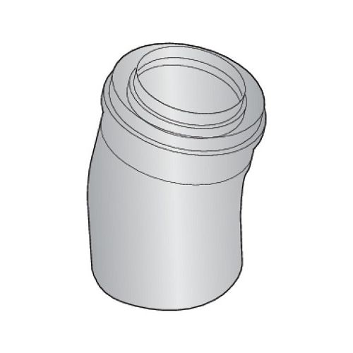 Coude PPS 15&deg; 60/100 mm - DE DIETRICH - 84887687 photo du produit Principale L