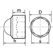 Cache écrou hexagonal polyéthylène blanc RAL 9010 M20 boîte de 25 ACTON 8560120 photo du produit Secondaire 1 S