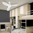 Ventilateur de plafond BLACK & WHITE CORSICA 70 W 116 cm blanc FARELEK 112438 photo du produit Secondaire 2 S
