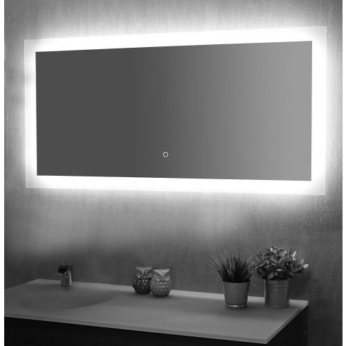 Miroir de salle de bains avec éclairage LED modèle TOUCH 120 60x120cm - PRADEL - 557696 pas cher Secondaire 2 L