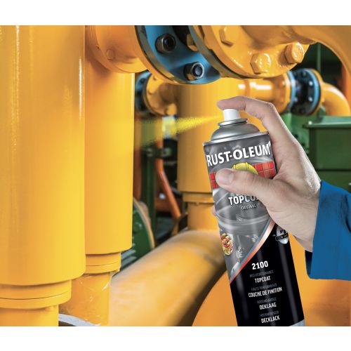 Couche de finition Hard Hat Ral-couleurs bleu clair RAL 5012 500ml - RUST-OLEUM - 2123 pas cher Secondaire 2 L