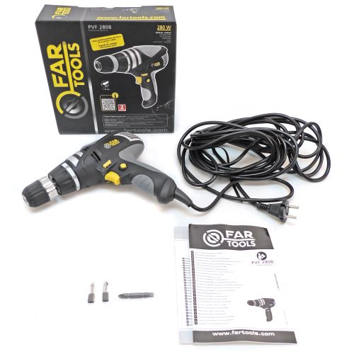 Visseuse 280W PVF 280 avec cable electrique 10 m et mandrin autoserrant 10 mm FARTOOLS 115011 photo du produit Secondaire 1 L