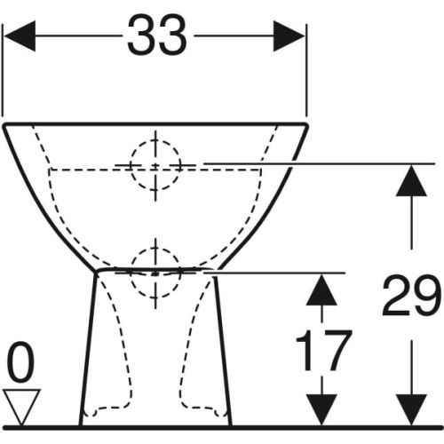 Cuvette WC au sol pour enfants BAMBINI - GEBERIT - 500.916.00.1 pas cher Secondaire 1 L