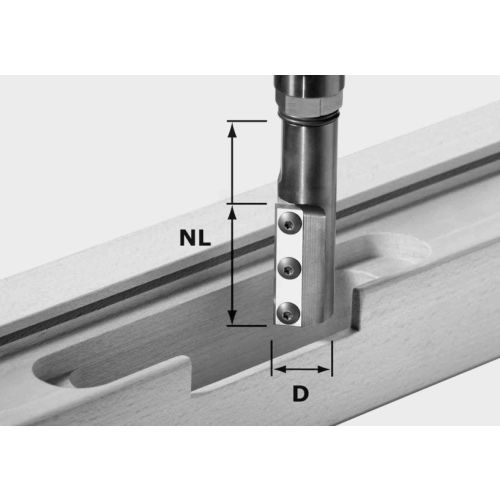 Fraise à rainurer avec plaquettes réversibles HW KN D24/50 - FESTOOL - 497456 pas cher Principale L