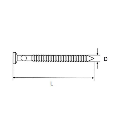 Boite de 250 pointes d'ancrage 4 x 60 mm BEA 20100094 photo du produit Secondaire 1 L