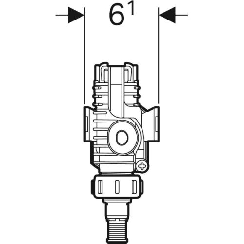Robinet flotteur alimentation lat&eacute;rale type 380/P128.025NF - GEBERIT - 240.705.00.1 pas cher Secondaire 2 L