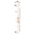 Crémone en applique LOTHUS 3 m avec tringle argent RAL9006 HERACLES F-1870-ARG photo du produit Secondaire 1 S
