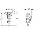 Robinet flotteur type 380 alimentation latérale unifill GEBERIT 281.002.00.1 photo du produit Secondaire 1 S