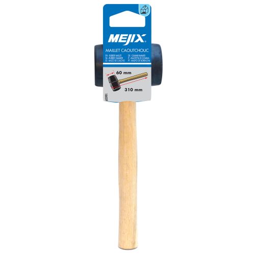 Maillet caoutchouc noir 275 mm D 60 mm MEJIX 180208 photo du produit Secondaire 3 L