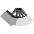 Lot 5 couteaux à enduire inox 6-8-15-16-20cm - TALIAPLAST - 440419 pas cher