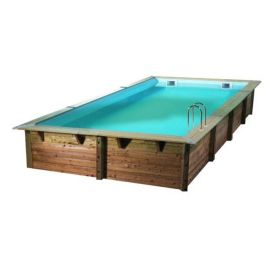 Piscine LINEA 350x650 H140cm liner bleu 75/100 UBBINK 7504761 photo du produit Principale M