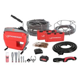 Déboucheur Rothenberger R600 VarioClean 18 V + batterie 8 Ah + chargeur + accessoires - 1000003346 photo du produit Principale M