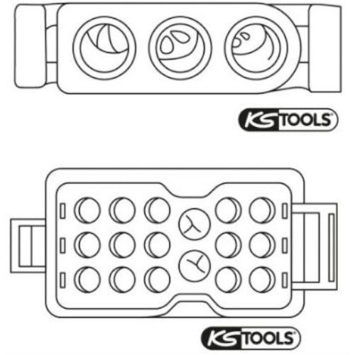Jeu de 3 extracteurs de cosses universel 54 g KS TOOLS 154.0015 photo du produit Secondaire 1 L