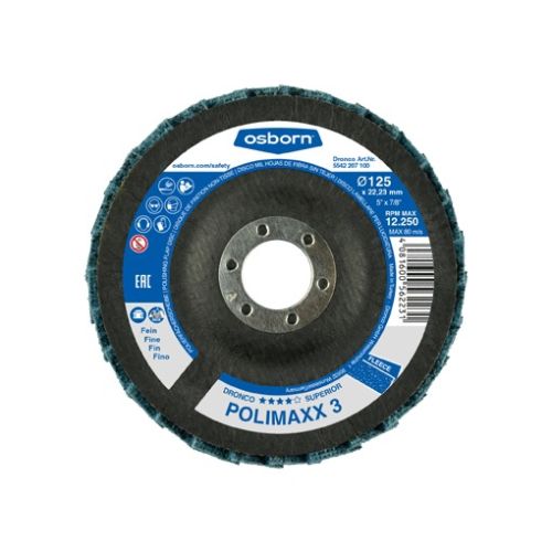Disque à lamelles de polissage Polimaxx gros 125 mm DRONCO 5542204100 photo du produit Secondaire 3 L