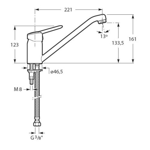 Mitigeur POLO évier bec fondu - ROCA - WM351011Z000004 pas cher Secondaire 1 L