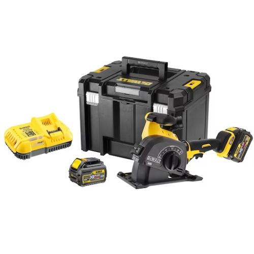 Rainureuse à béton 54 V XR FLEXVOLT BRUSHLESS + 2 batteries 2 Ah + chargeur + coffret T-STAK DEWALT DCG200T2-QW photo du produit