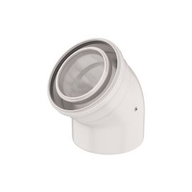 Coude 45&deg; ROLUX Ubbink condensation D110/160 PPTL/alu - 330170 photo du produit Principale M