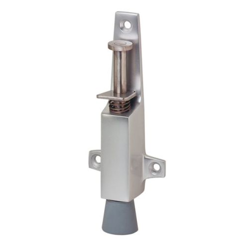Arrêt de porte à pédale aluminium rond hauteur 130 mm largeur 25 mm KWS 102531 photo du produit Principale L