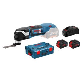 Découpeur-ponceur 18V Bosch GOP 18V-28 + 2 batteries Procore 8 Ah + chargeur + L-Boxx - 06018B600H photo du produit Principale M