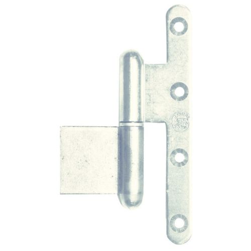 Paumelle mixte La Loutre Sedan&reg; 110x70mm zingu&eacute; blanc bouts ronds gauche - JARDINIER MASSARD - J534050 pas cher