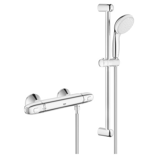 Pack mitigeur GROHTHERM 1000 + ensemble de douche TEMPESTA - GROHE - 34557-001 pas cher