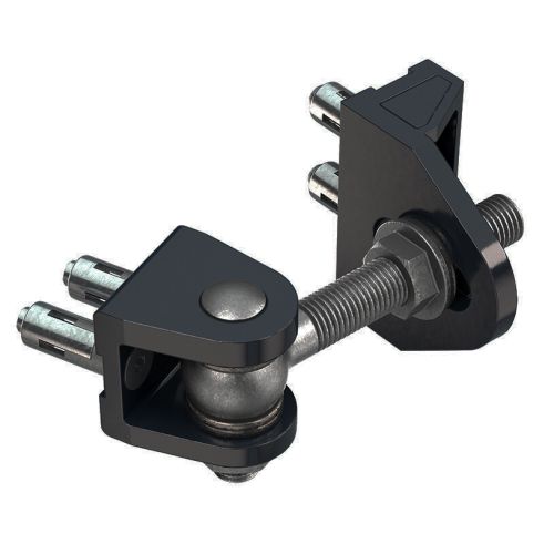 Charnière à visser Bolton HD4D 16 mm Quick-Fix noir 9005 LOCINOX P00013389-9005 photo du produit