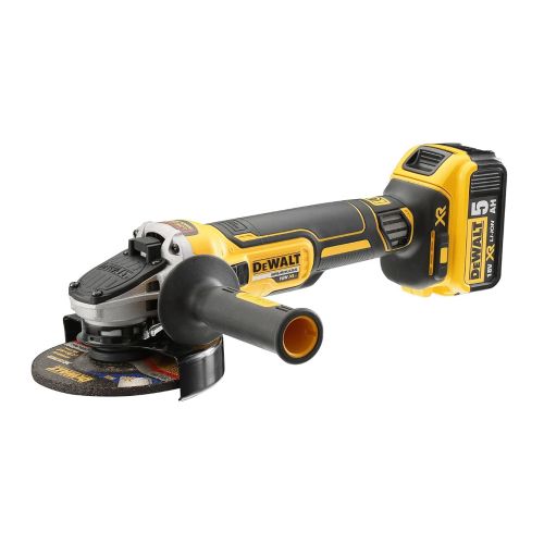 Meuleuse XR 18 V 125 mm + 2 batteries 5 Ah + chargeur + coffret T-STAK DEWALT DCG405P2-QW photo du produit Secondaire 1 L