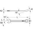 Clé mixte Titanplus œil et fourche inclinée antidéflagrant 6x112 mm KS TOOLS 965.0206 photo du produit Secondaire 1 S