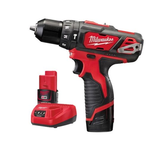 Perceuse à percussion 12V M12™ BPD-202C + 2 batteries 2 Ah + chargeur + coffret MILWAUKEE 4933441940 photo du produit