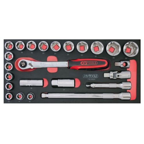 Composition d'outils 3 tiroirs pour servante 158 pièces KS TOOLS 714.0158 photo du produit Secondaire 7 L