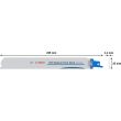 5 lames de scie sabre PRO Medium-Thick Metal precise S1137BEF 225 x 25 x 1,1 mm BOSCH 2608658994 photo du produit Secondaire 1 S