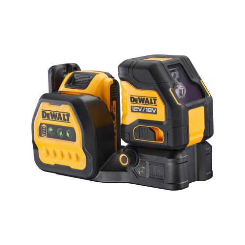 Laser croix vert 12 V / 18 V XR + batterie 2 Ah + chargeur + coffret T-STAK DEWALT DCE088D1G18-QW photo du produit