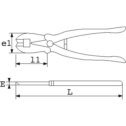 Pince coupante acier grande capacité 3,6 à 6mm - SAM OUTILLAGE - 227-20AN pas cher Secondaire 3 L