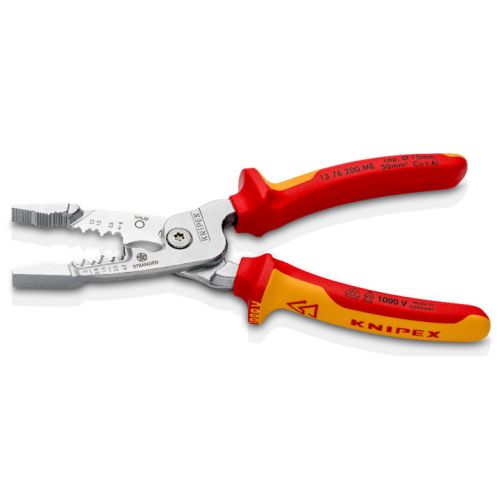 Pince électrique avec poignée isolée 1000 V KNIPEX 13 76 200 ME photo du produit Secondaire 1 L