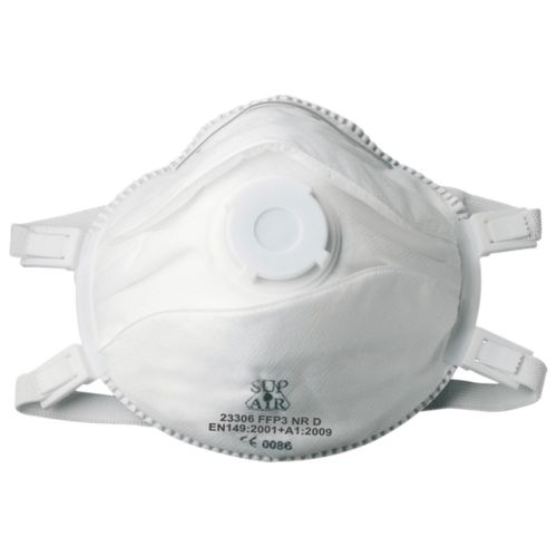 Boîte de 10 masques coques respiratoires jetables avec valve FFP1 NR D SL COVERGUARD 23106 photo du produit Principale L