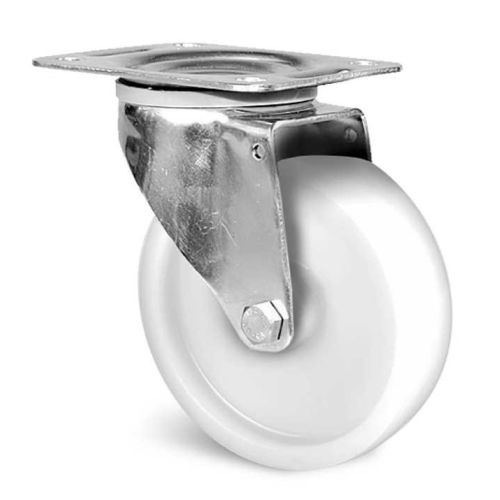 Roulette polyamide inox 100mm &agrave; platine pivotante - GUITEL HERVIEU - KP41BA100-77L pas cher