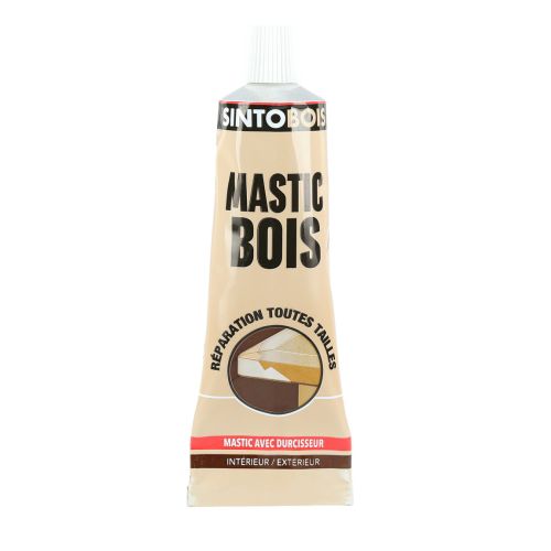 mastic bois standard SINTOBOIS acajou en blister 60 g + 8 g SINTO 139775 photo du produit