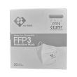 Boîte de 20 masques respiratoires pliables jetables FFP3 sans valve BFE &#8805, 99 % - MASQUES14 pas cher Secondaire 2 S