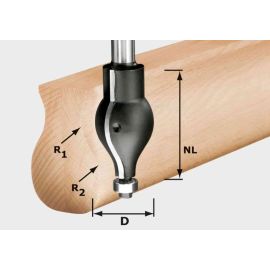 Fraise à profiler Festool HW R20,5/16/D32/57 S12 - 492711 pas cher Principale M