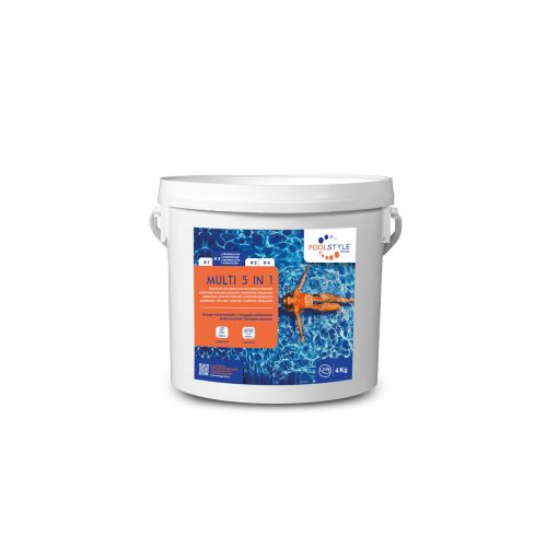 Chlore multifonctions 5 en 1 en galet 250 g / 4 kg POOLSTYLE PSL-500-0003 photo du produit Secondaire 1 L