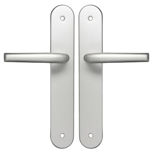 Ensemble sur plaque SANYA HOME aluminium bec de cane finition argent photo du produit