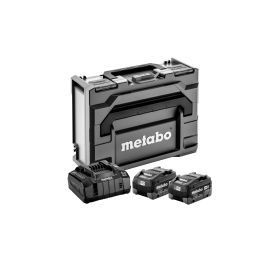 Set de base 2 batteries 18V LIHD 5,5 Ah Metabo + chargeur ASC 145 en coffret metaBOX 145 - 685077000 pas cher Principale M