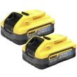 Pack 2 batteries POWERSTACK XR 18 V 2 x 5 Ah Li-ion DEWALT DCBP518H2-XJ photo du produit