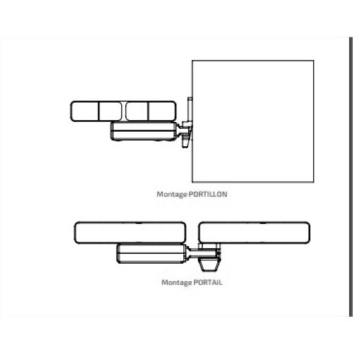 Serrure de portail en applique série GA levant 40mm - TIRARD - GA592303 pas cher Secondaire 1 L