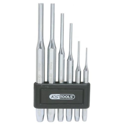 Jeu de 6 chasses goupilles chromées 2-3-4-5-6-8 mm KS TOOLS 156.0150 photo du produit Principale L