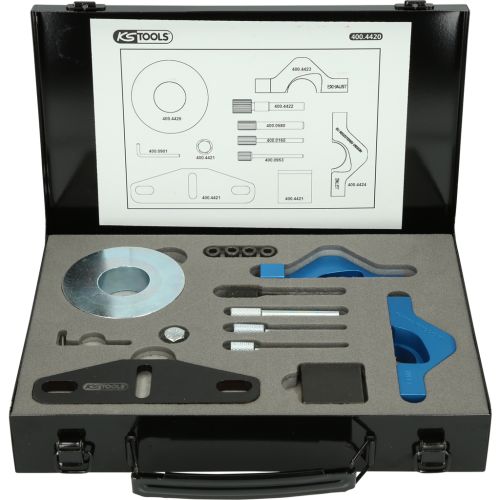 Jeu d'outils de calage moteur Ford essence 1.0 SCTI 9 pièces KS TOOLS 400.4420 photo du produit Principale L