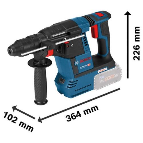 Perforateur SDS-Plus 18 V GBH 18V-26 F Professional + 2 batteries 5 Ah + chargeur rapide + coffret L-BOXX BOSCH 0611910007 photo du produit Secondaire 1 L