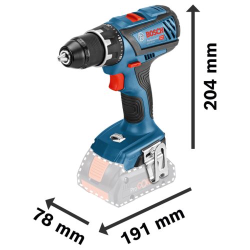 Perceuse-visseuse 18 V GSR 18V-28 Professionnal (sans batterie ni chargeur) BOSCH 06019H4100 photo du produit Secondaire 1 L